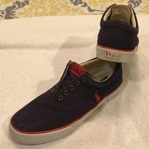 Men’s Polo casual sneakers size 10D, blue
